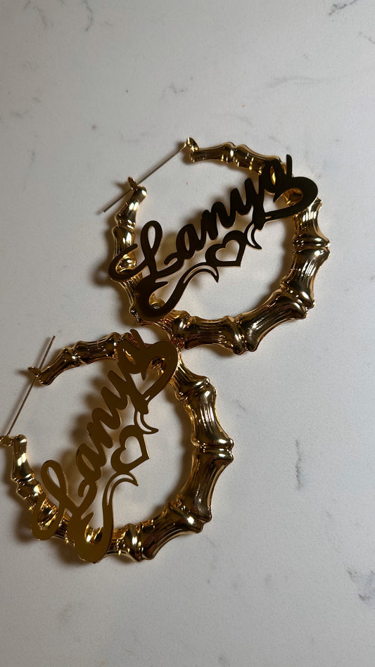 Custom Name Hoops